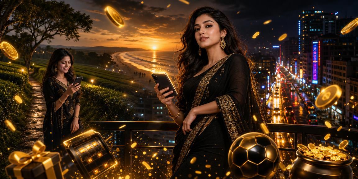 কক্সবাজারের প্রকৃতির মাঝে মোবাইলে iccwin উপভোগ করছেন একজন খেলোয়াড়